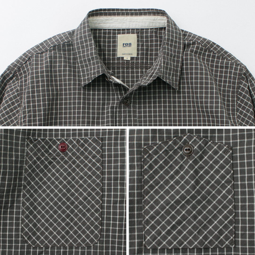 FOB FACTORY / F3489 GRAPH CHECK WORK SHIRT