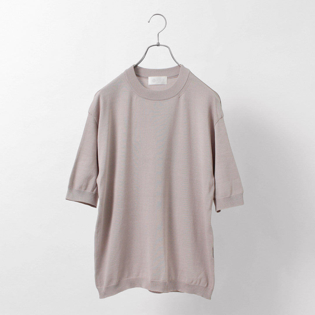 T-shirt en tricot transparent saglia / coton ajusté