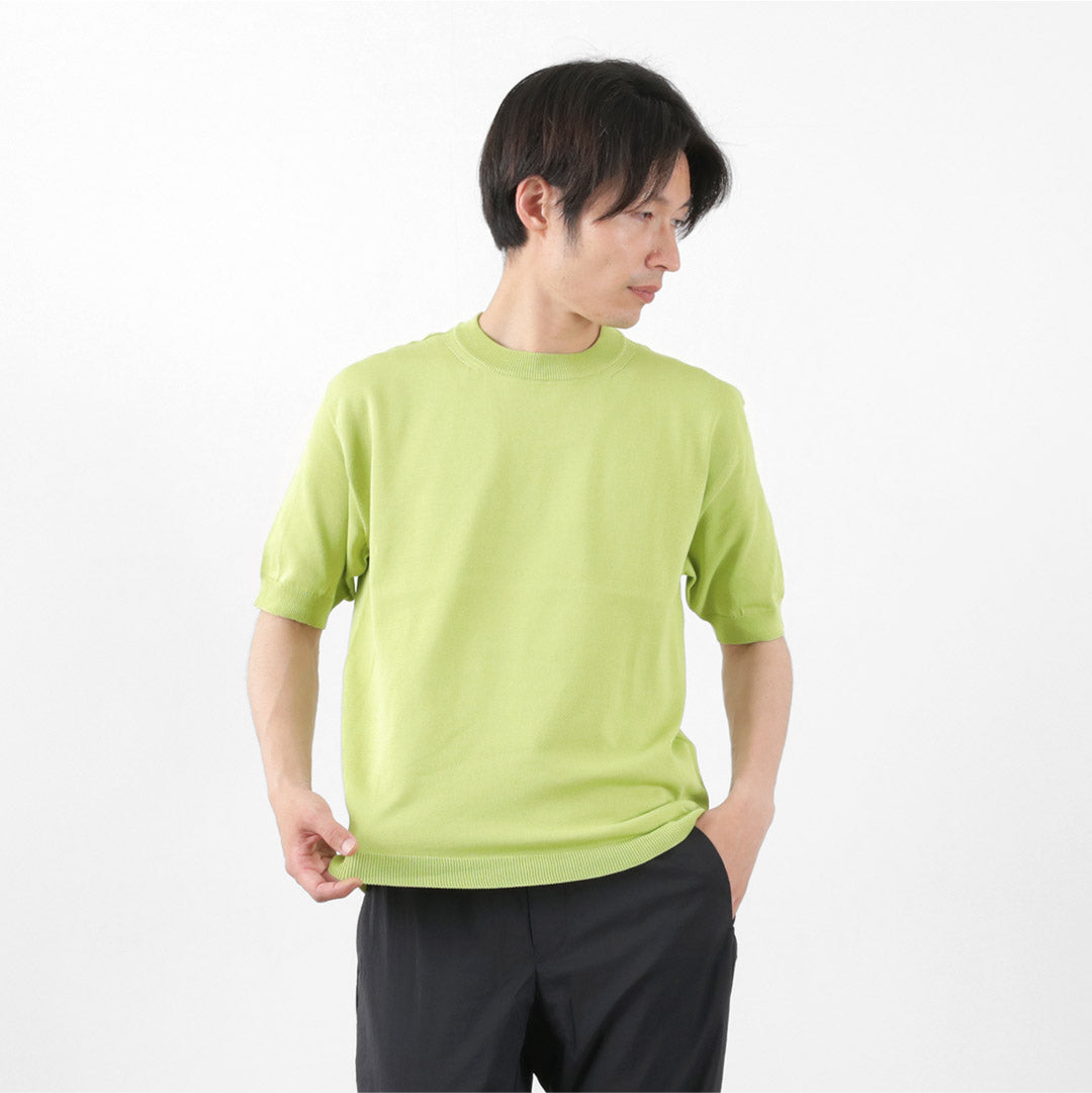 SOGLIA / Cotton Fitted Seamless Knit Tee