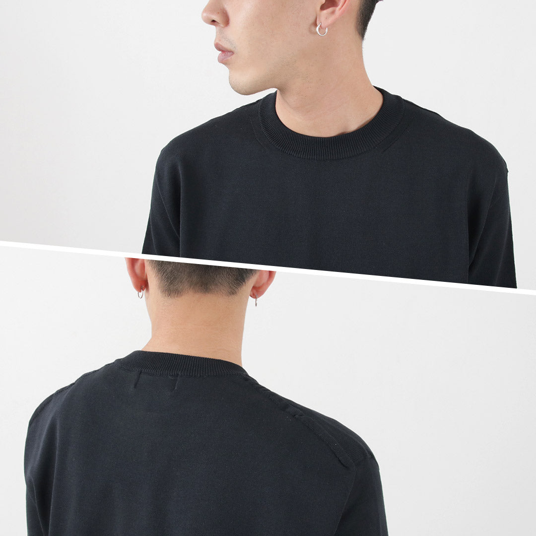 SOGLIA / Cotton Fitted Seamless Knit Tee