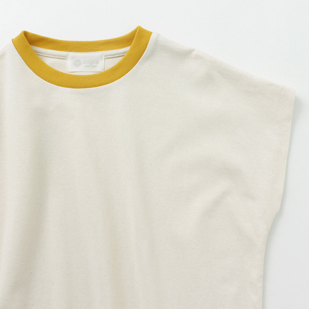 SOGLIA / Open Ended French Sleeve T-Shirt Solid