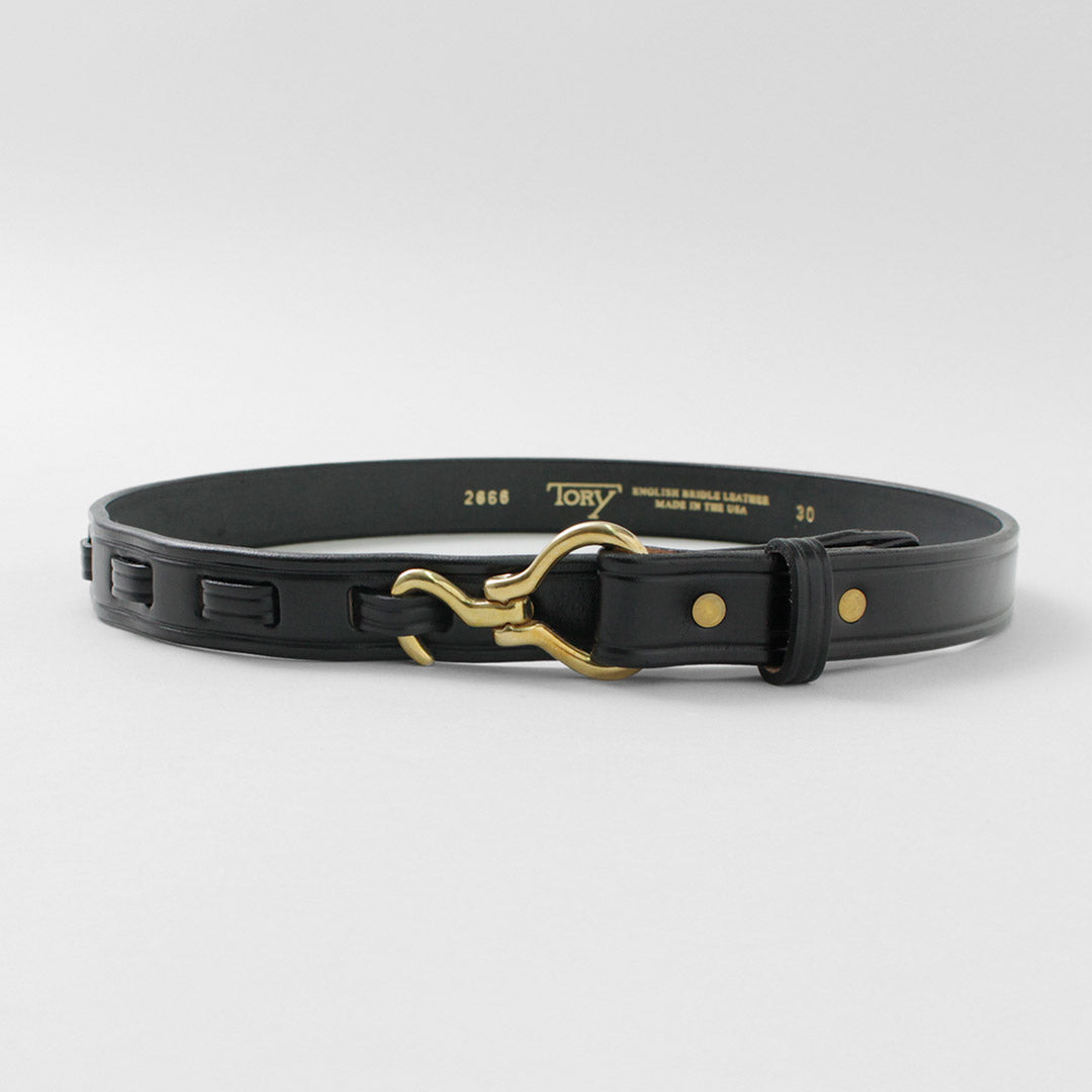 Ceinture en cuir conservateur / mini-borne