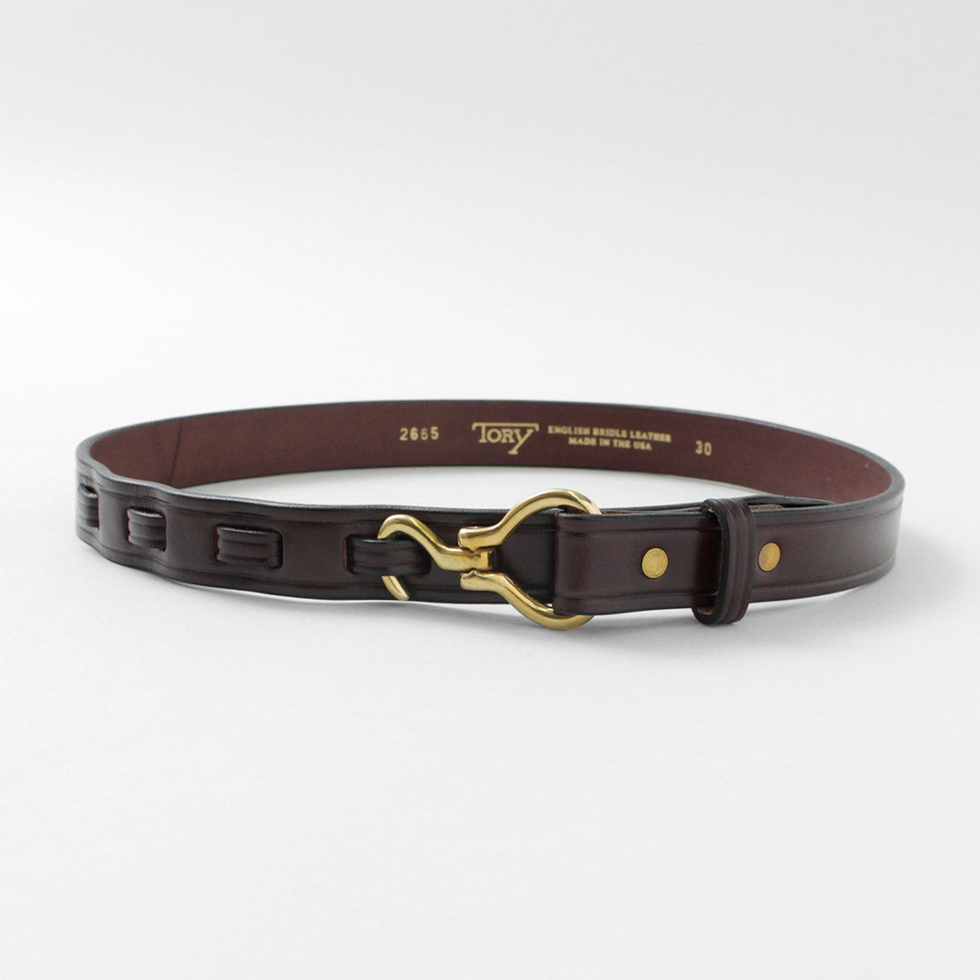 Ceinture en cuir conservateur / mini-borne