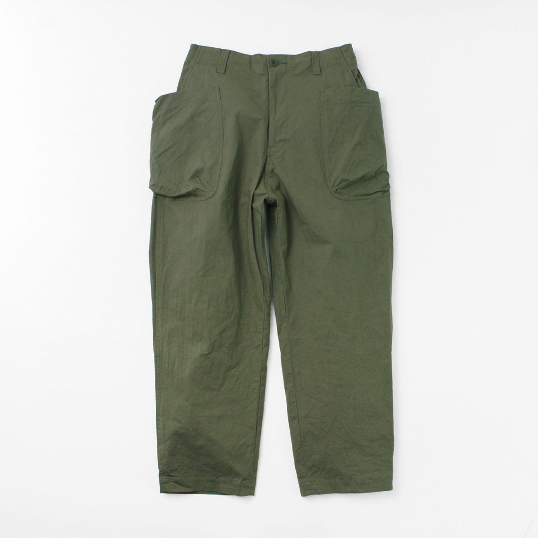 SAGE DE CRET / Ripstop stretch peg top work pants