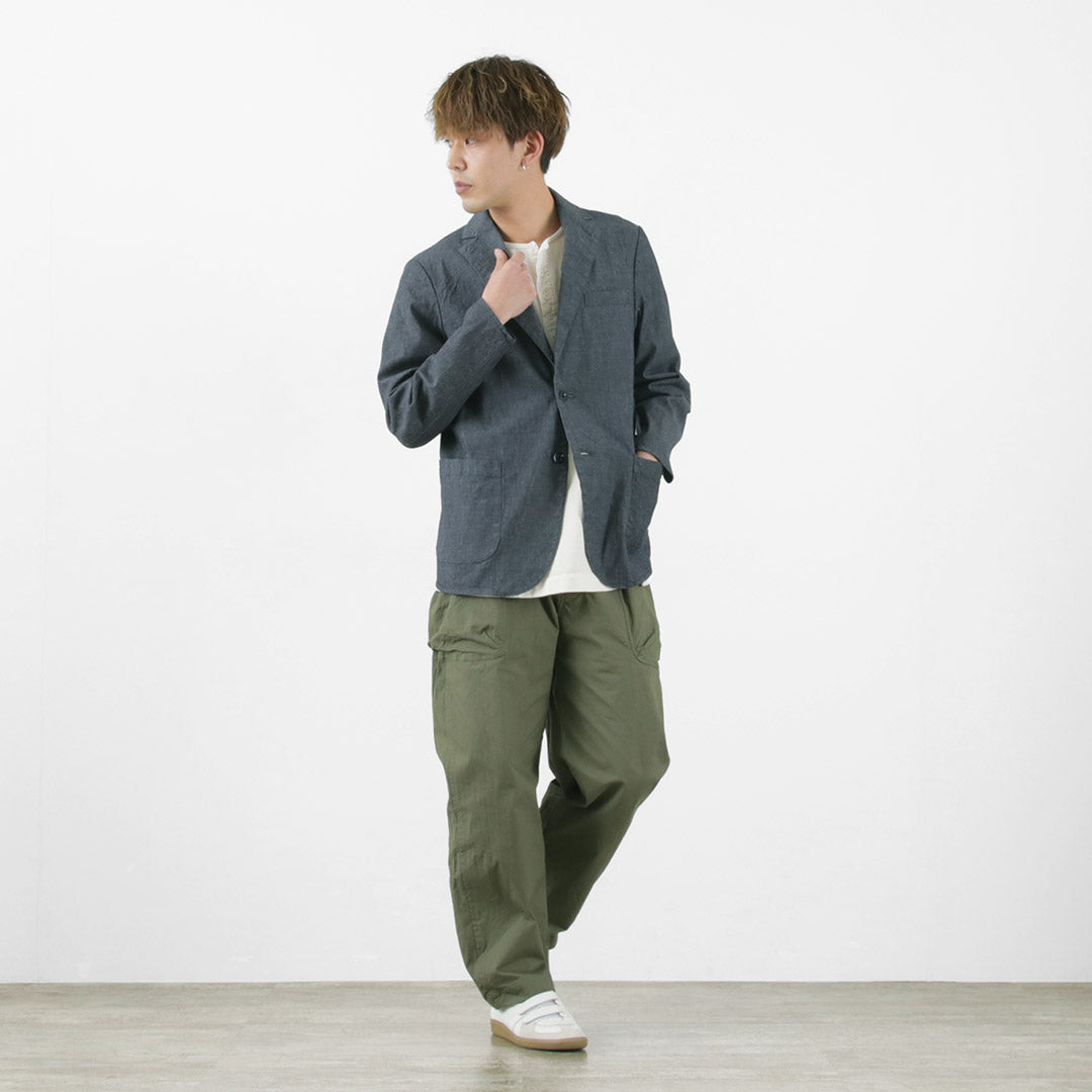 SAGE DE CRET / Ripstop stretch peg top work pants