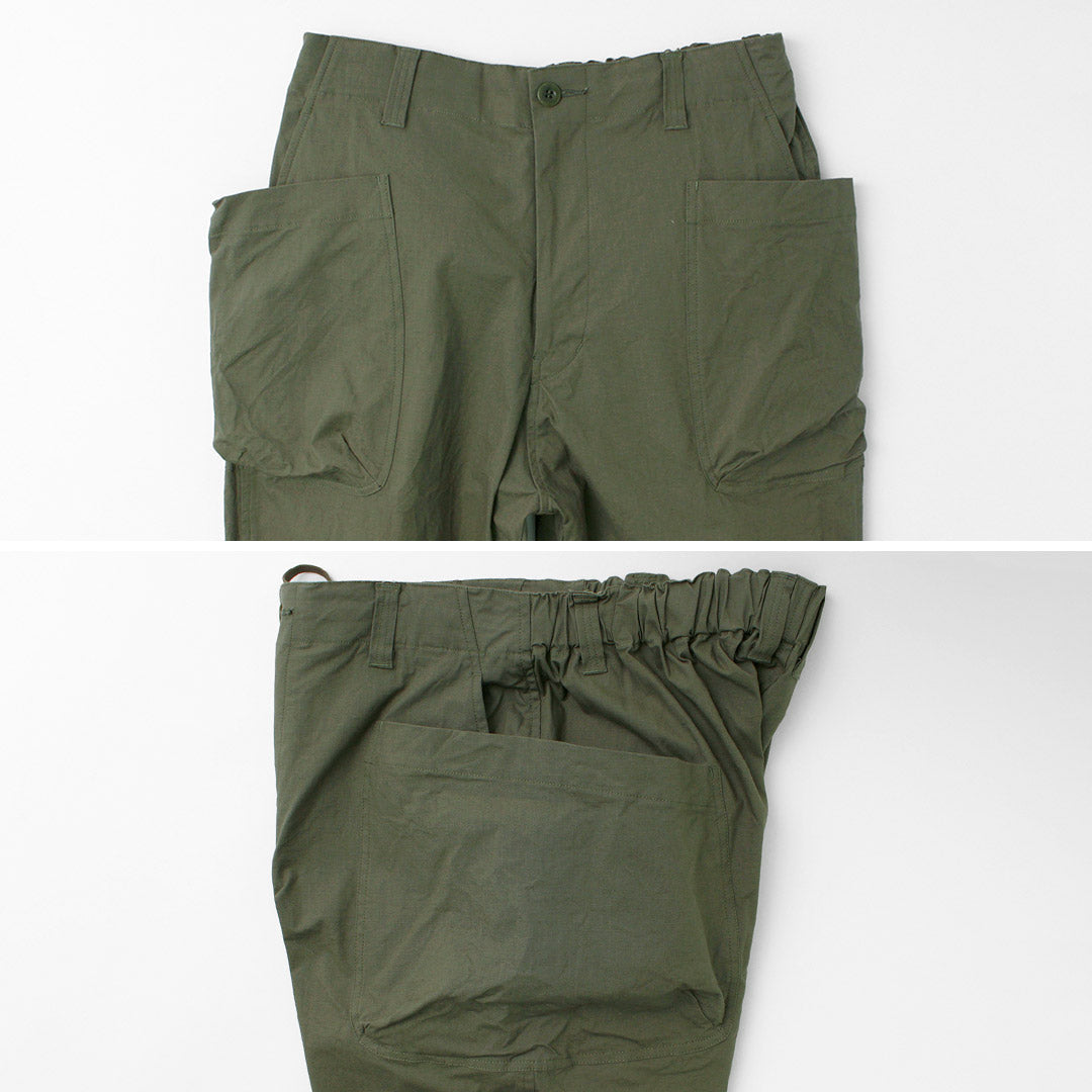 SAGE DE CRET / Ripstop stretch peg top work pants