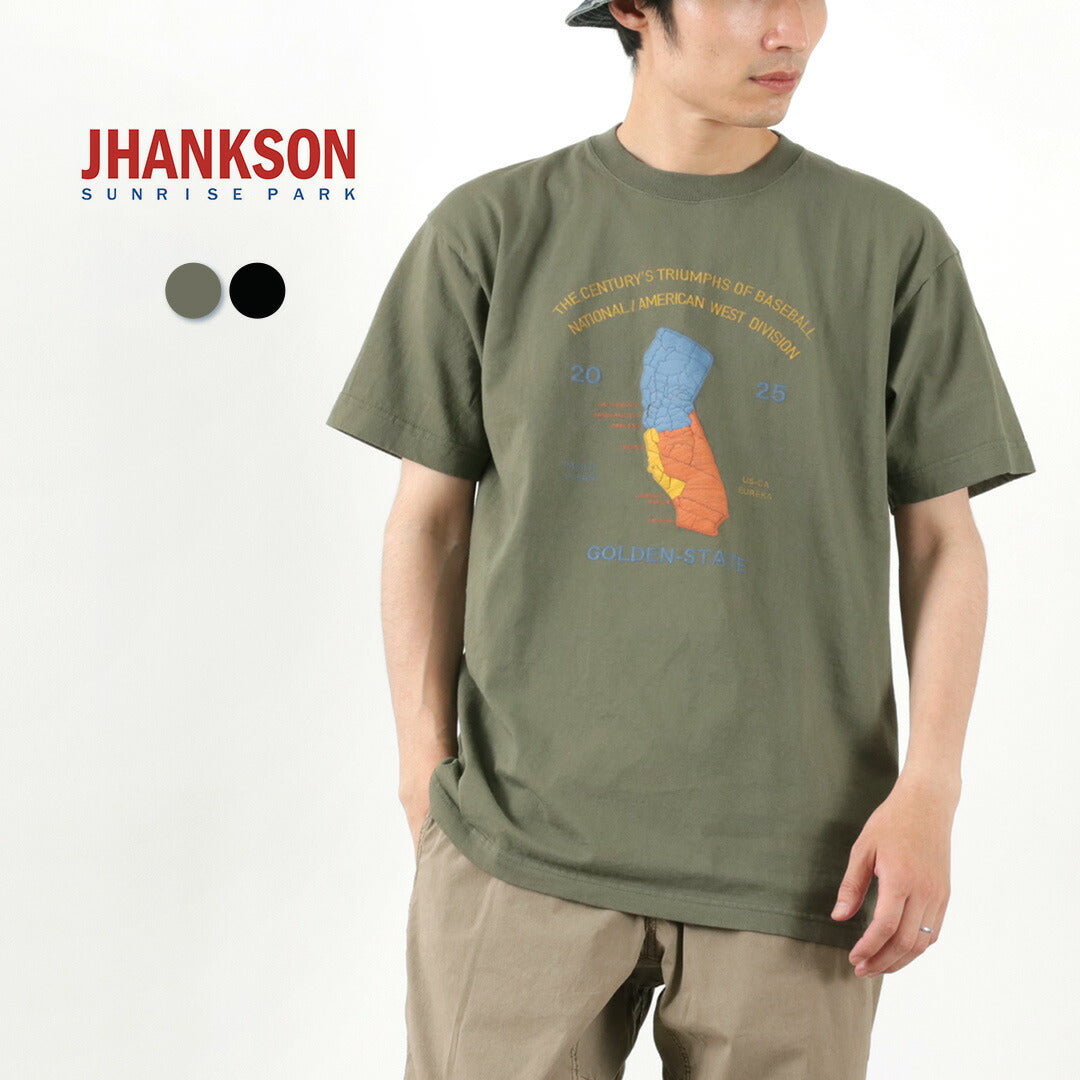 Camiseta de manga corta de Jhankson / California Maps