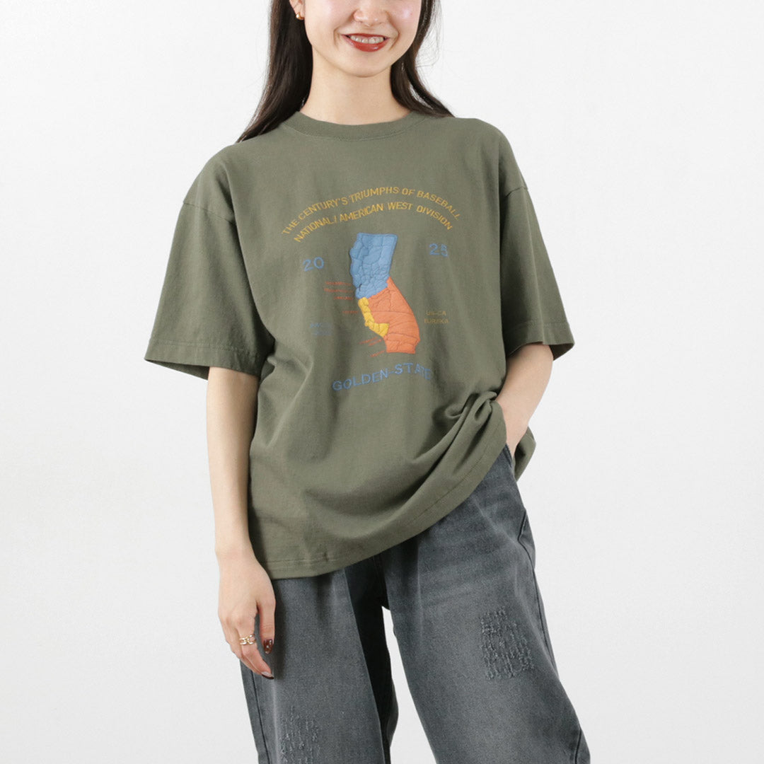 JHANKSON / California Maps short sleeve T-shirt