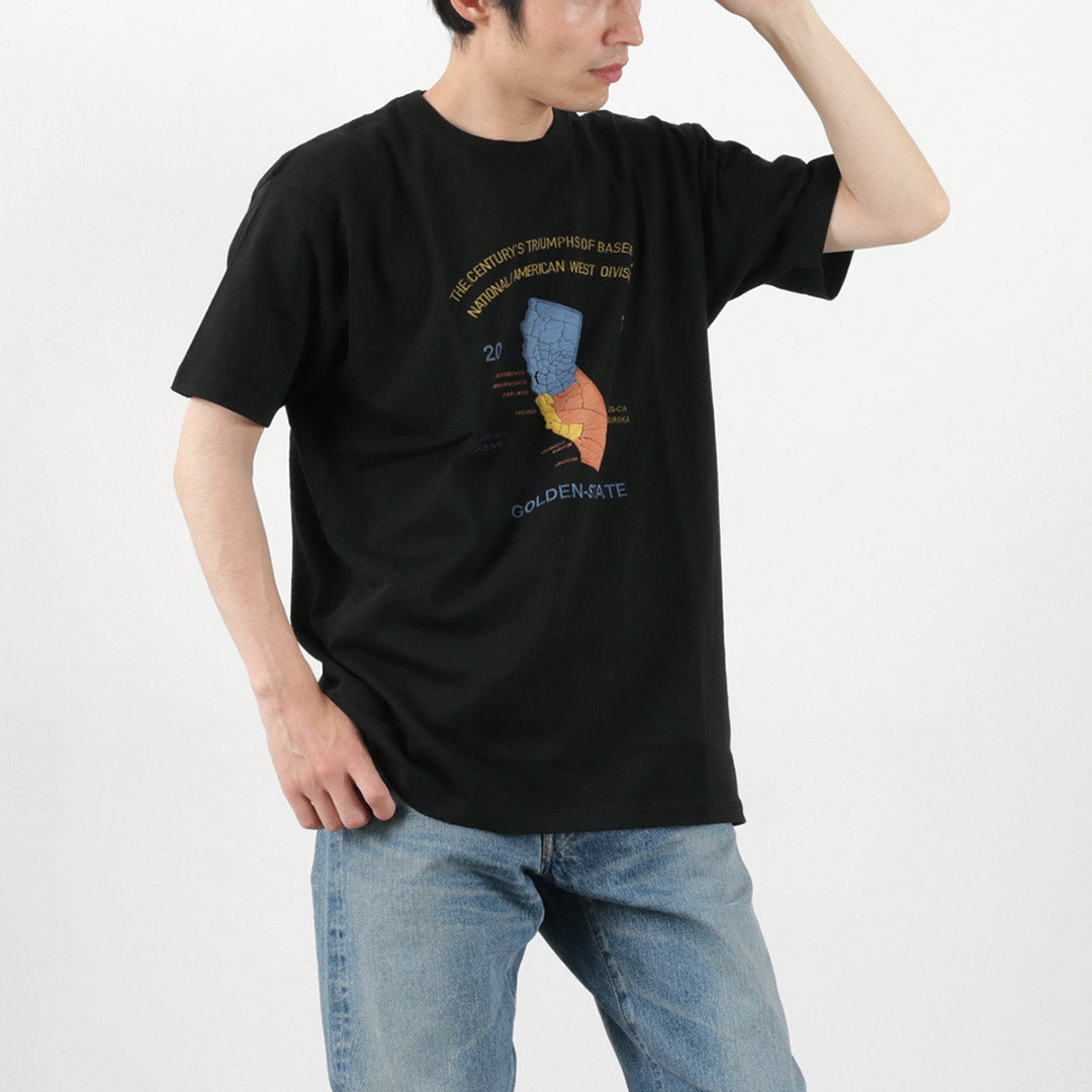 JHANKSON / California Maps short sleeve T-shirt