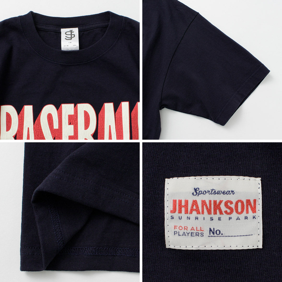 JHANKSON / BASE BALL short sleeve T-shirt