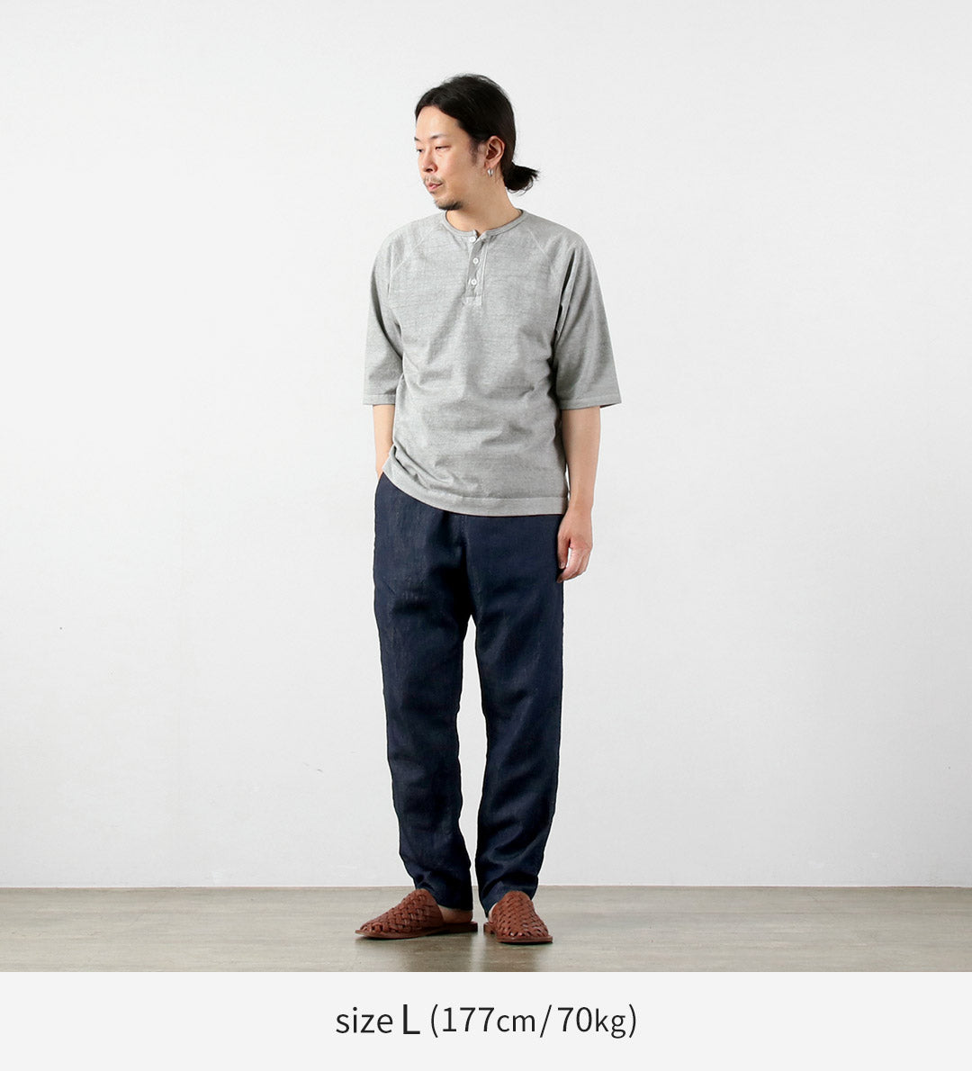 Japan Blue Jeans / RJB7590 Coton Linen Denim Easy Pantal