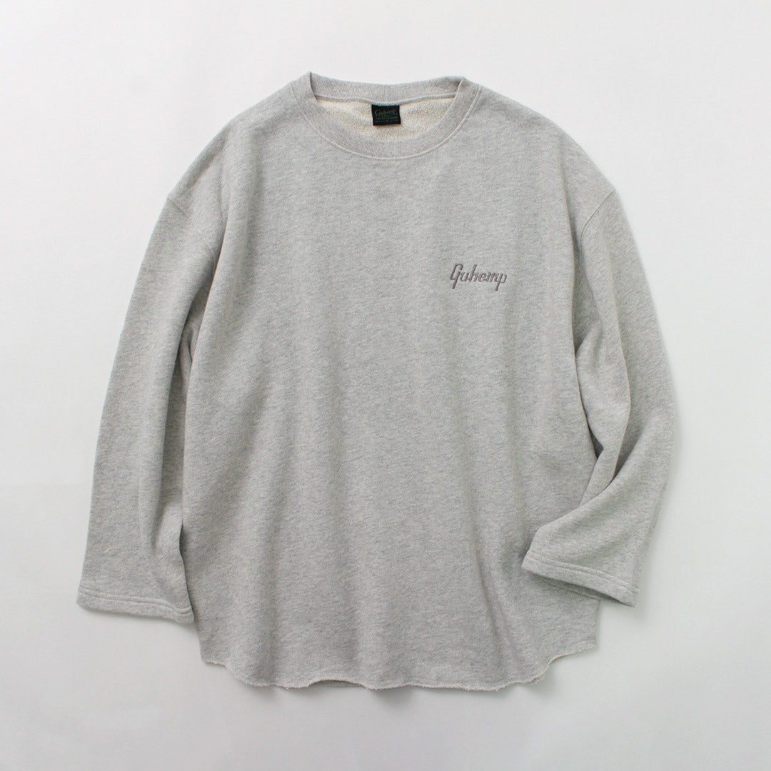 GOHEMP / Loose Round 7/10 Sleeve Light Ounce Sweat T-Shirt