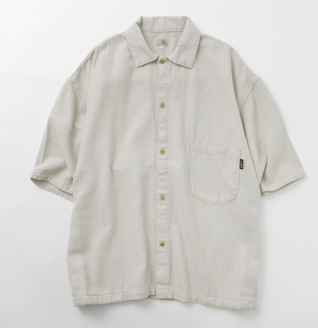 Gohemp / Greenhill Camisa de cáñamo Algodón Roquillado