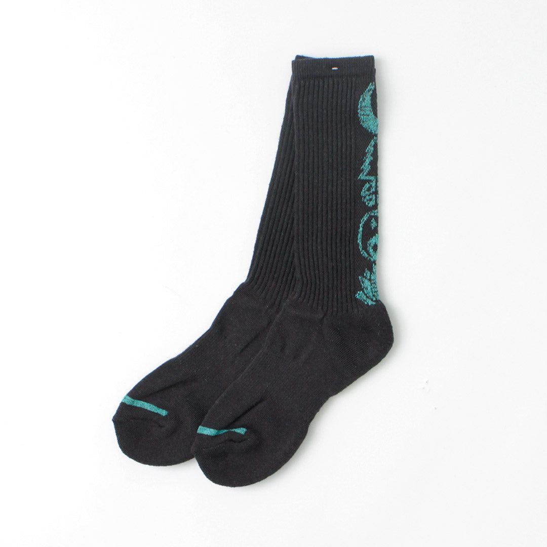 GOHEMP / Patterned Pile Crew Socks