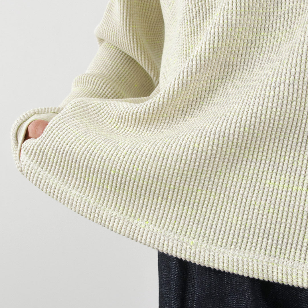 MOC T / Heavy Neon Waffle Henry Neck Pullover