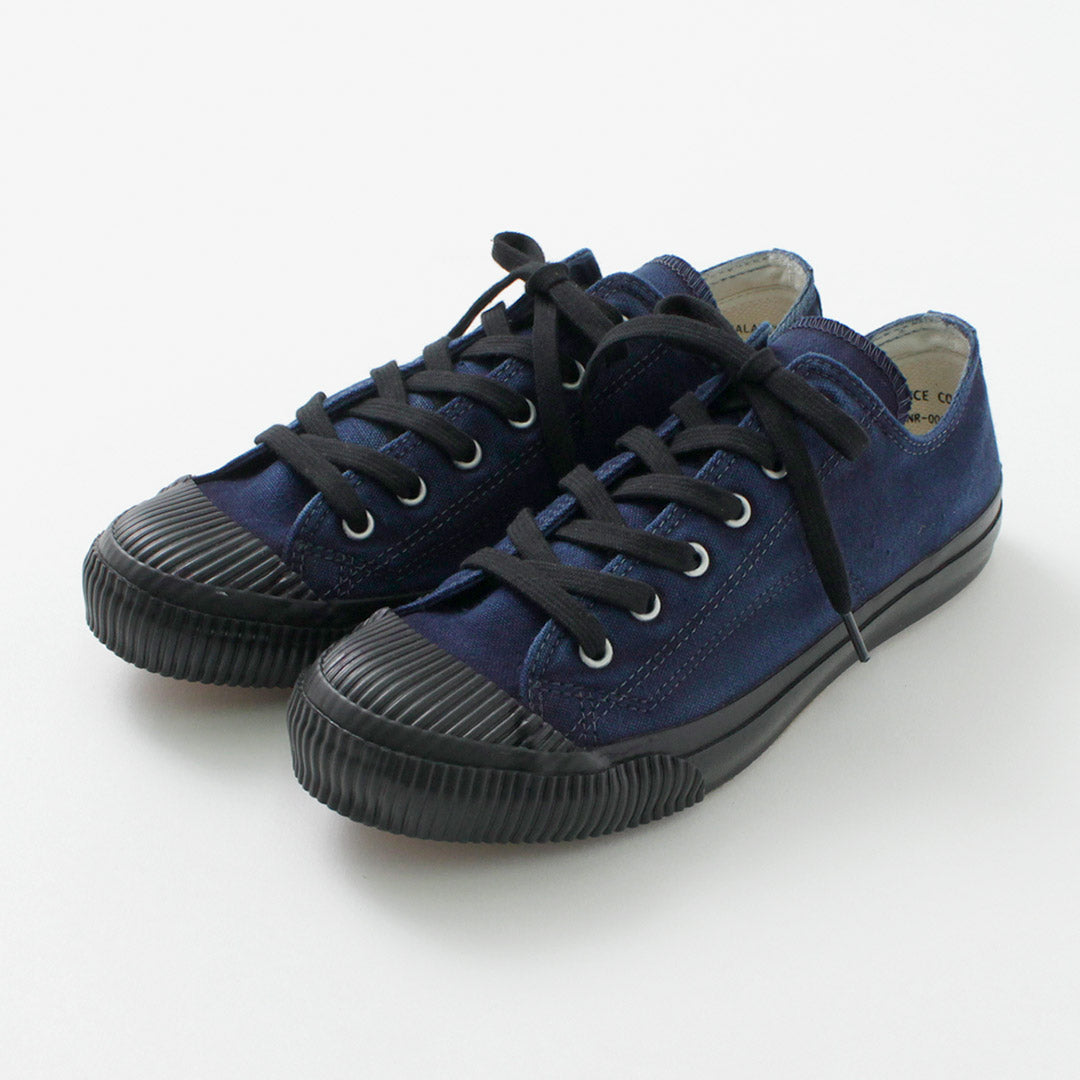 Sneaker teint à la main Indigo PRAS / ShellCap Low