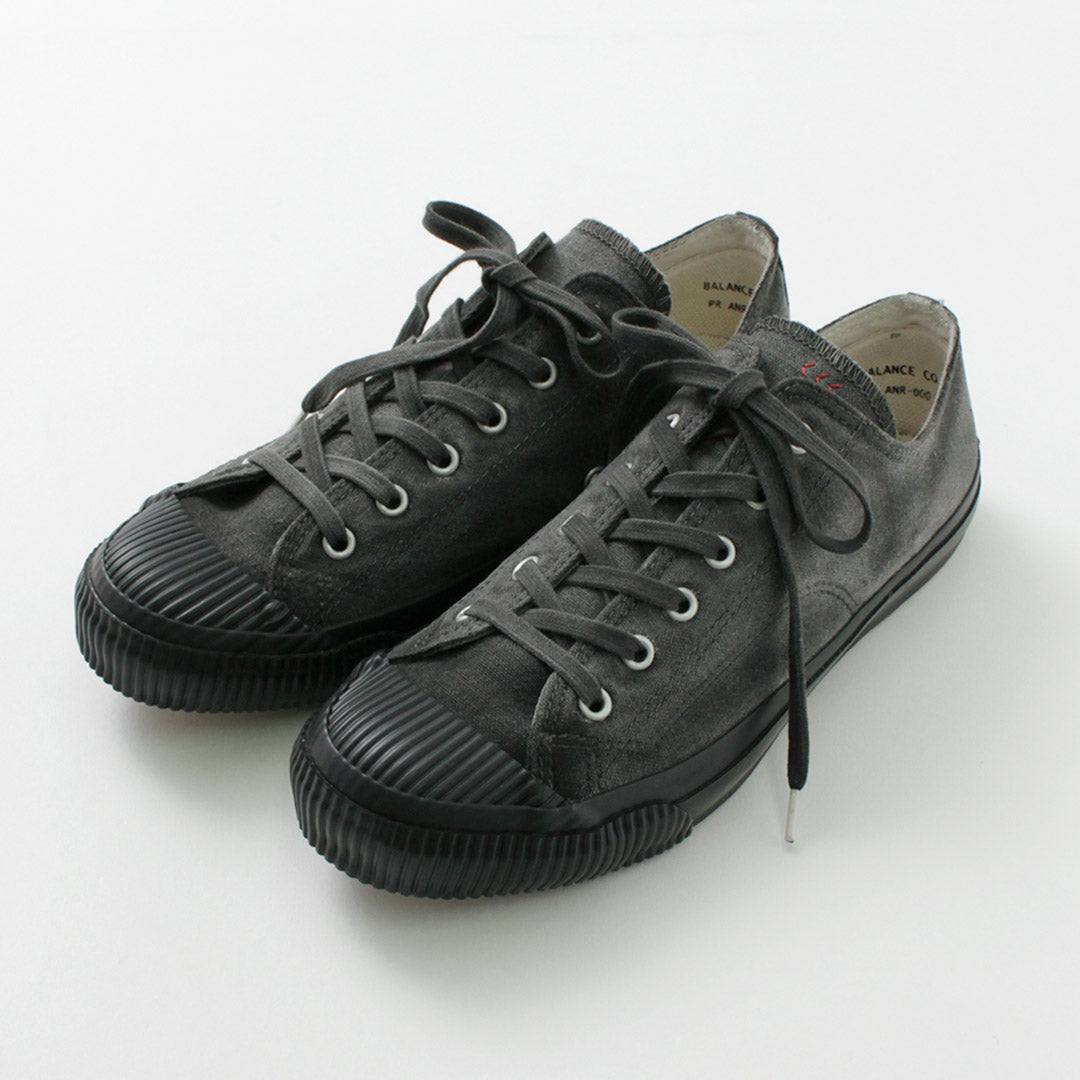 PRAS / Shellcap Low in Sumi Hand Dyed  sneaker