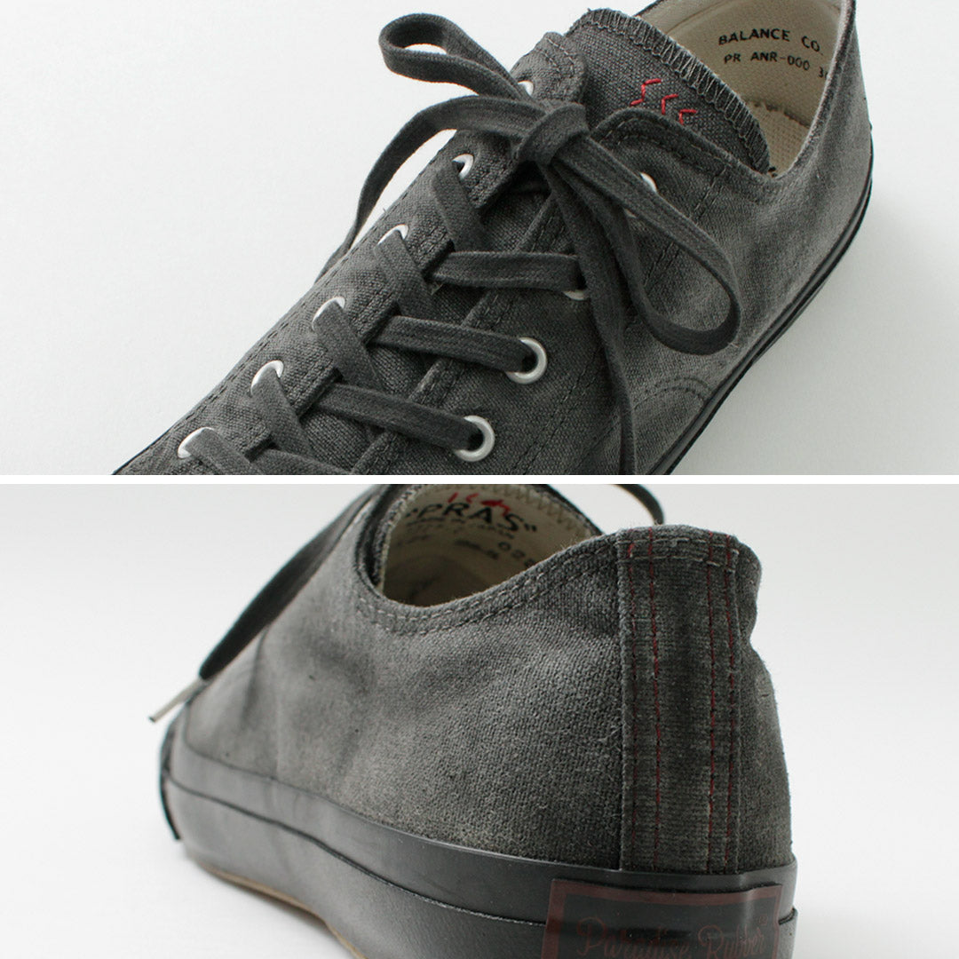 PRAS / Shellcap Low in Sumi Hand Dyed  sneaker