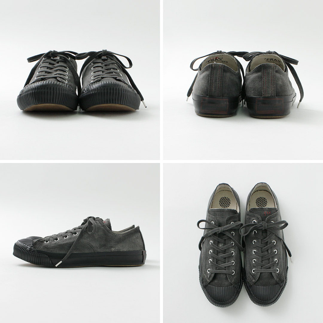 PRAS / Shellcap Low in Sumi Hand Dyed  sneaker