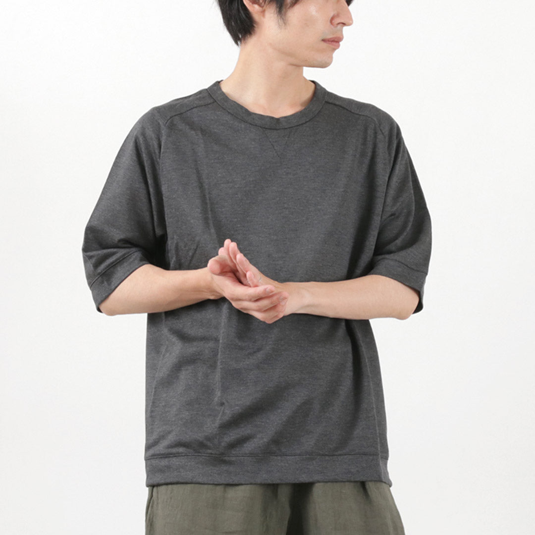 RE MADE IN TOKYO JAPAN / Viscose knit wide T-shirt