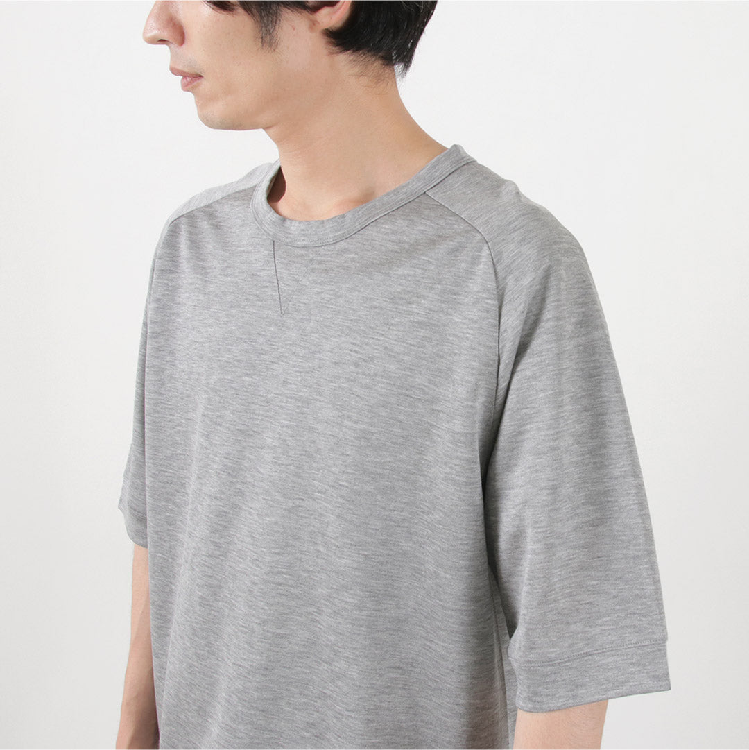 RE MADE IN TOKYO JAPAN / Viscose knit wide T-shirt