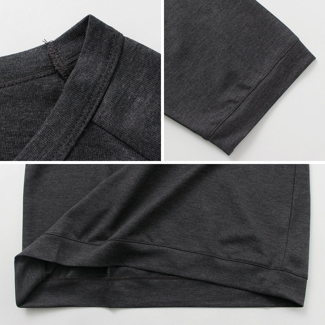 RE MADE IN TOKYO JAPAN / Viscose knit wide T-shirt