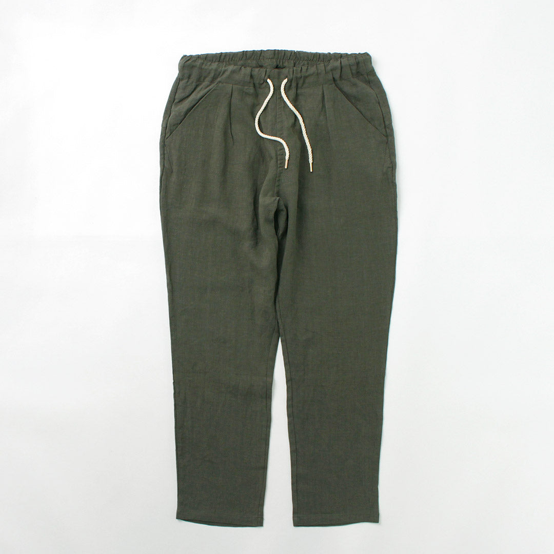 RE MADE IN TOKYO JAPAN / French Linen Tucked Pants