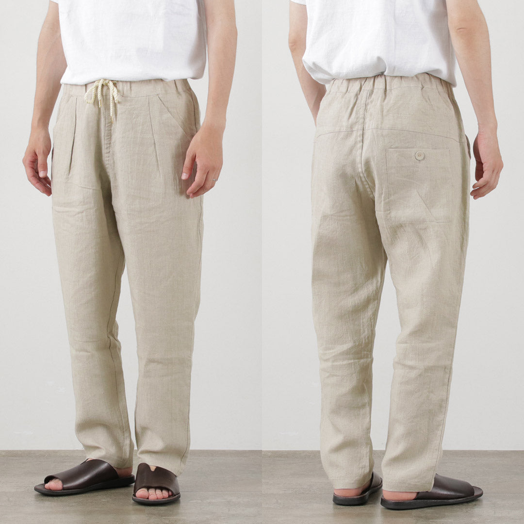 Re fait à Tokyo Japan / Pantalon de lin français caché