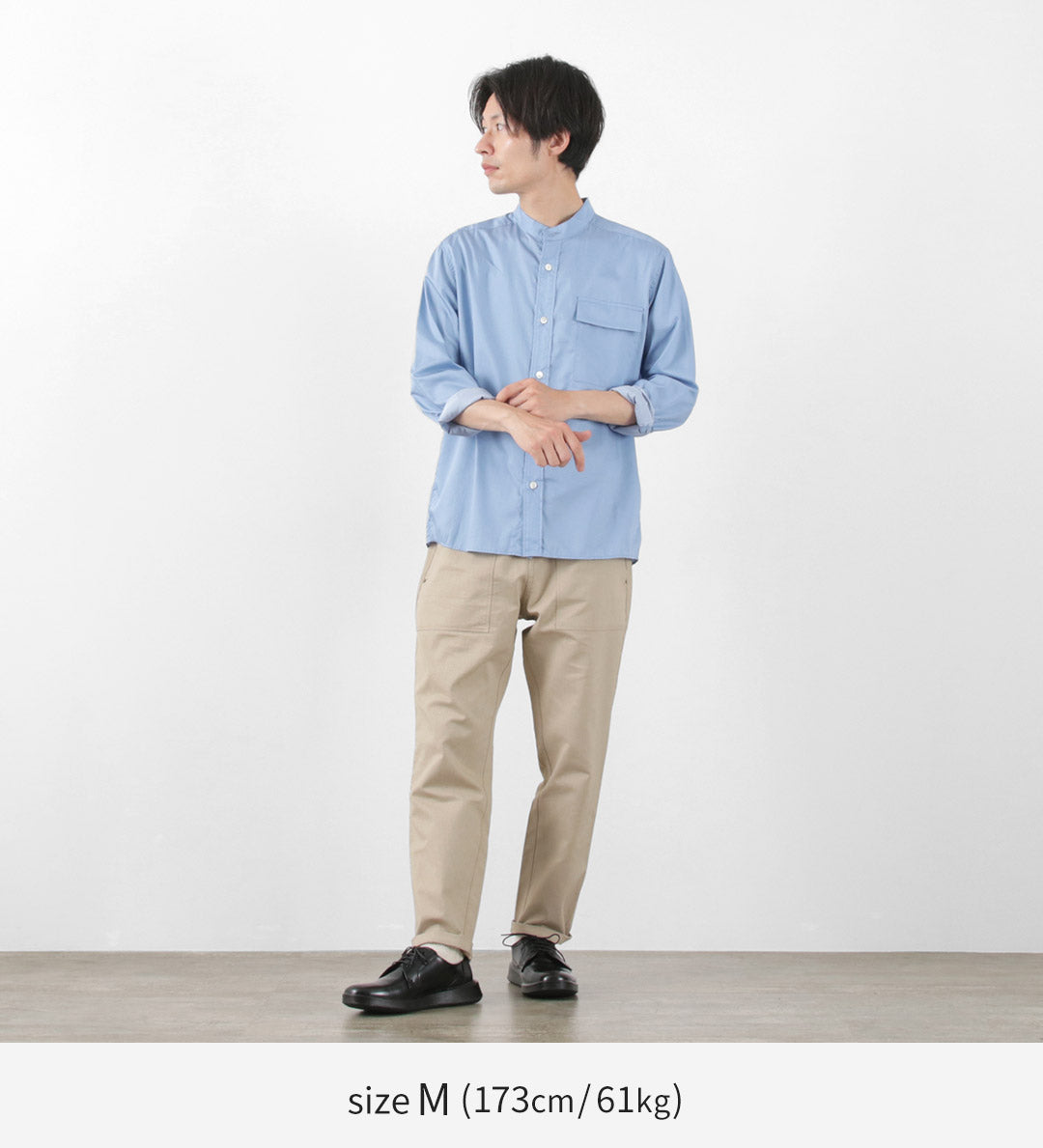 RE MADE IN TOKYO JAPAN / 200 twin yarn chambray twill CPO shirt