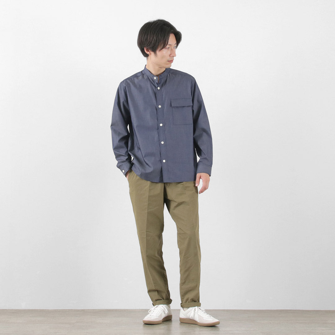 RE MADE IN TOKYO JAPAN / 200 twin yarn chambray twill CPO shirt