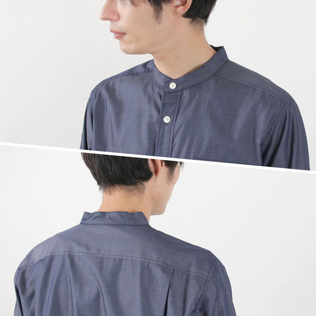 RE MADE IN TOKYO JAPAN / 200 twin yarn chambray twill CPO shirt