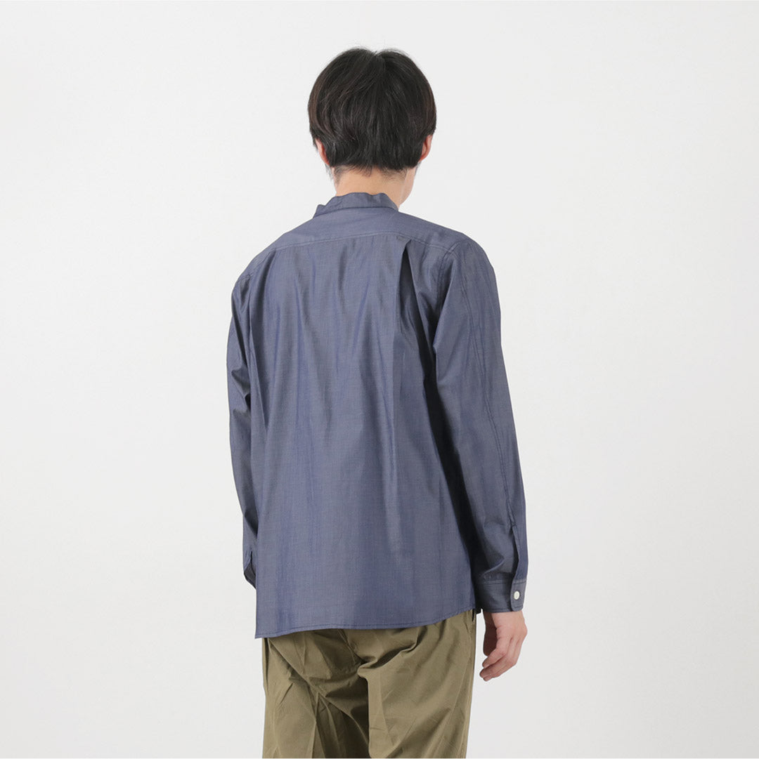 RE MADE IN TOKYO JAPAN / 200 twin yarn chambray twill CPO shirt