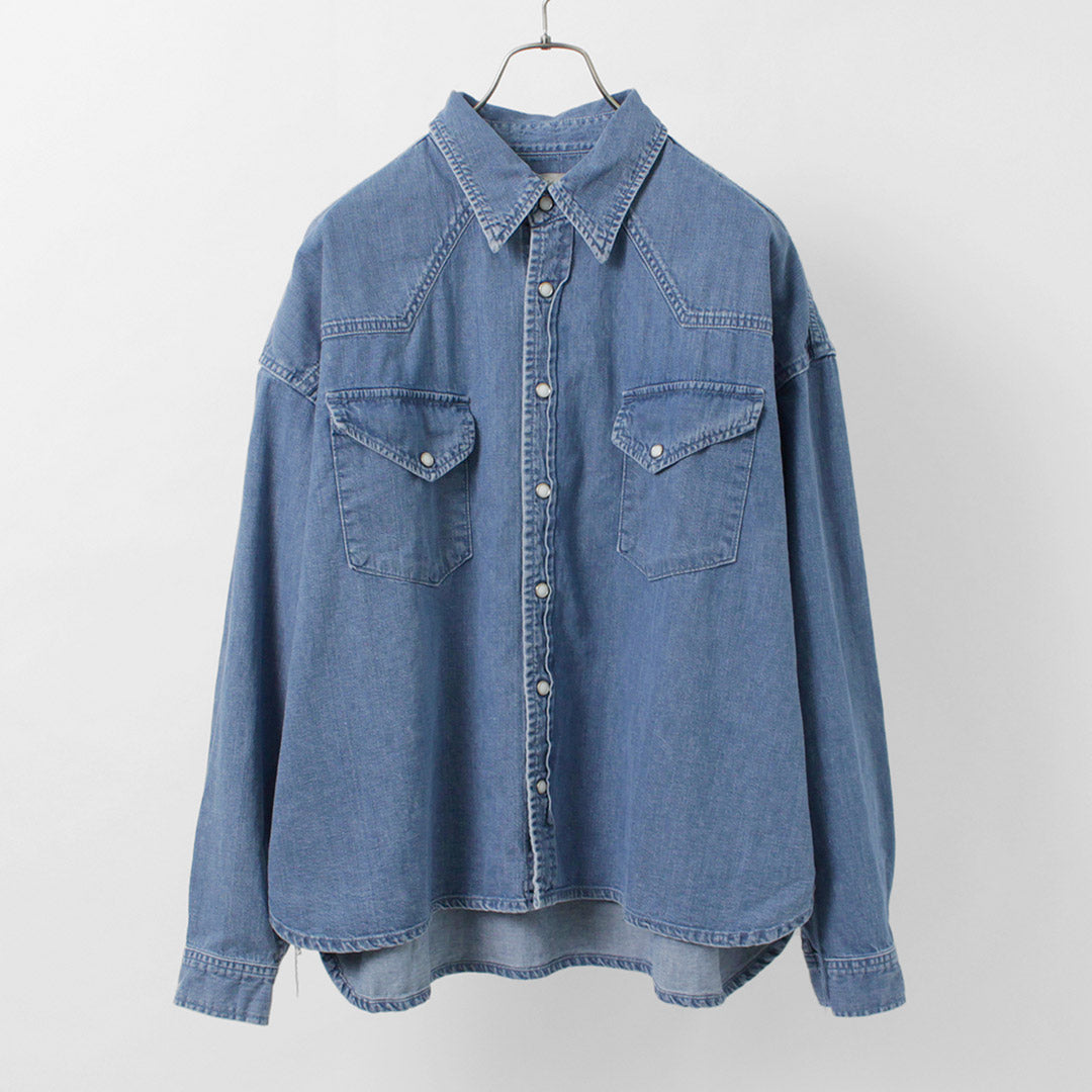 Remi Relief / Short Denim Western Shirt