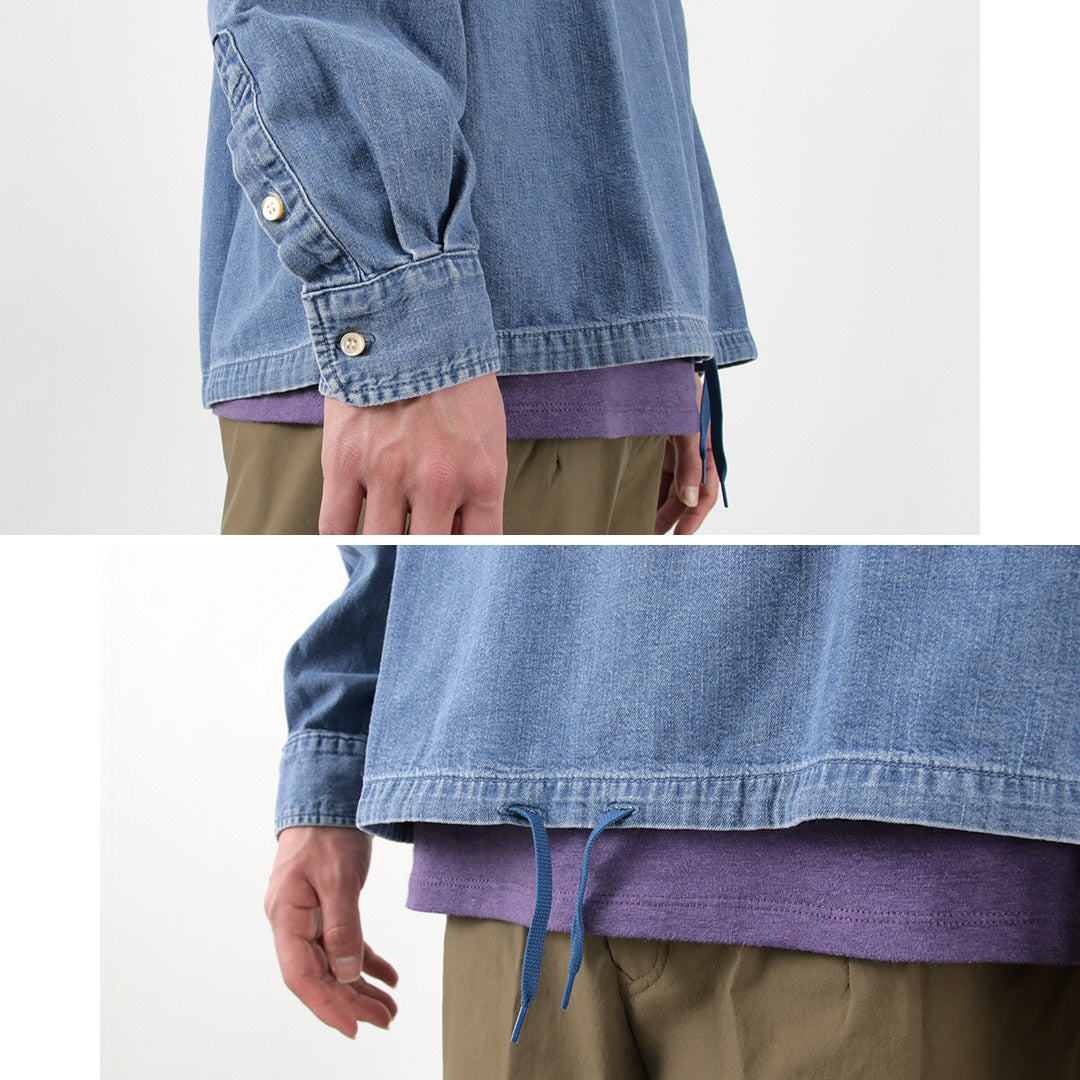 REMI RELIEF / Denim Pullover Shirt