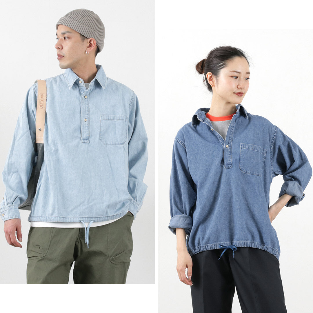 REMI RELIEF / Denim Pullover Shirt