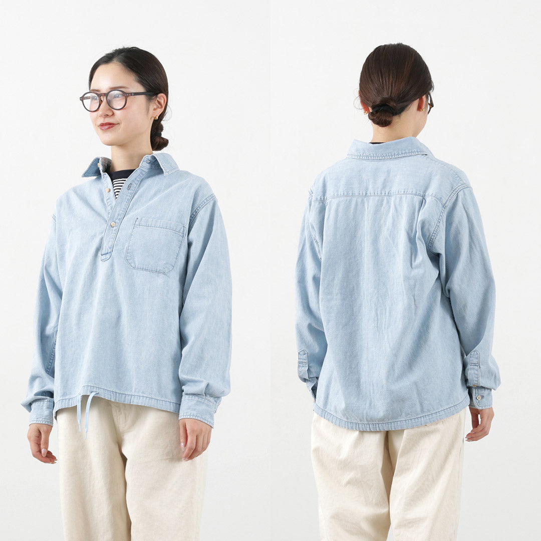 REMI RELIEF / Denim Pullover Shirt