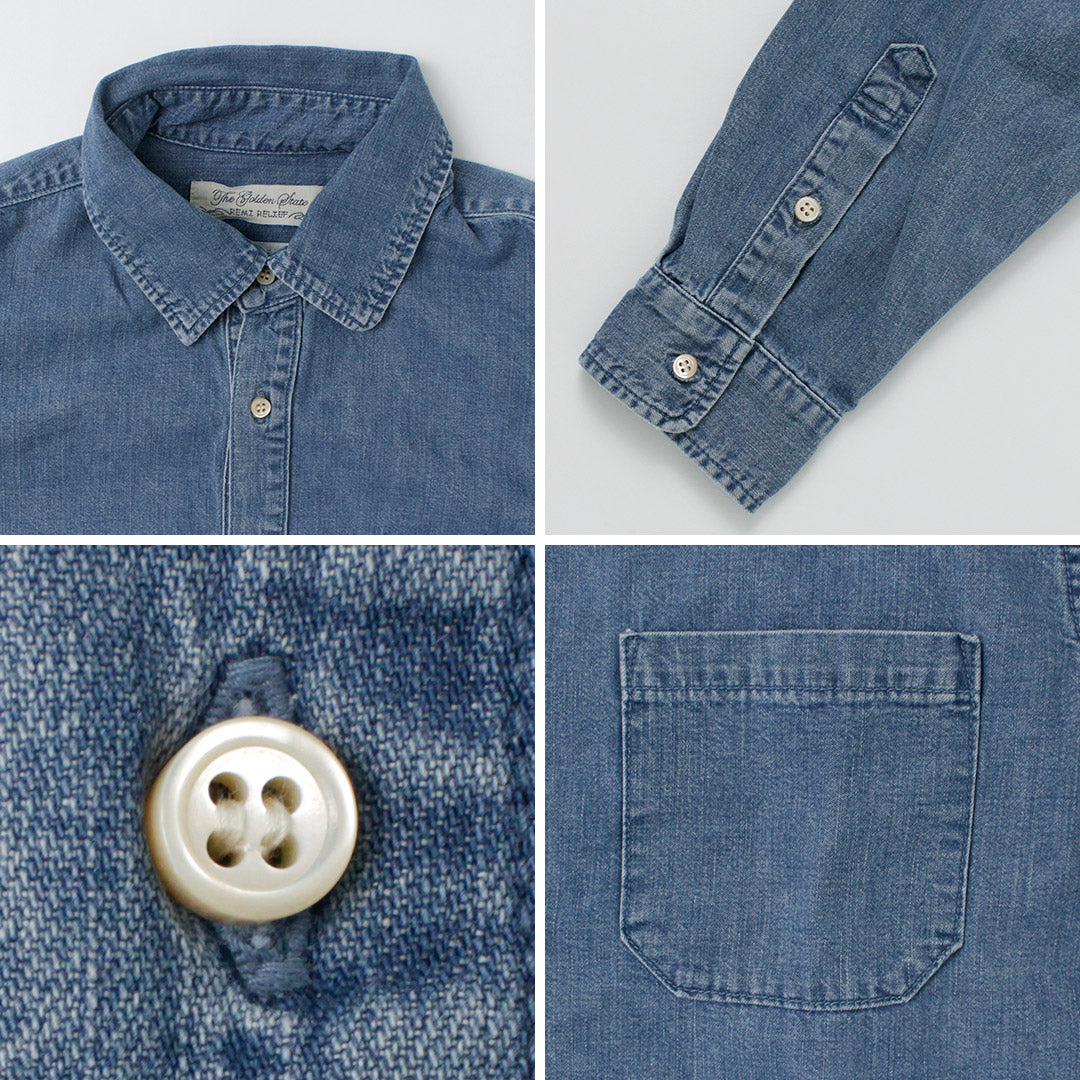 REMI RELIEF / Denim Pullover Shirt