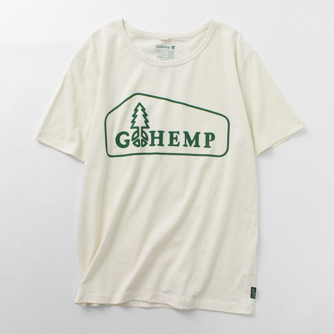 Gohemp / Box 로고 기본 짧은 슬리브 티셔츠