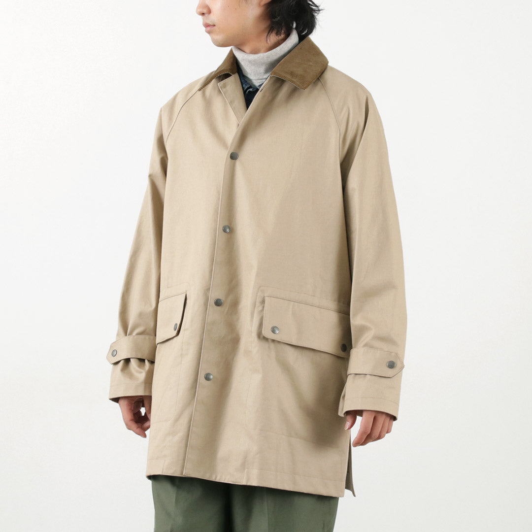 TRADITIONAL WEATHERWEAR / High Density Fabric Corduroy Collar Coat