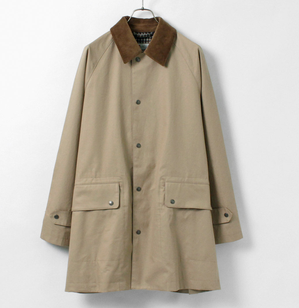 TRADITIONAL WEATHERWEAR / High Density Fabric Corduroy Collar Coat