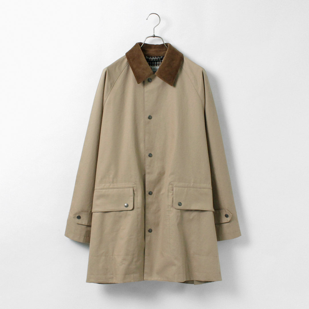 TRADITIONAL WEATHERWEAR / High Density Fabric Corduroy Collar Coat