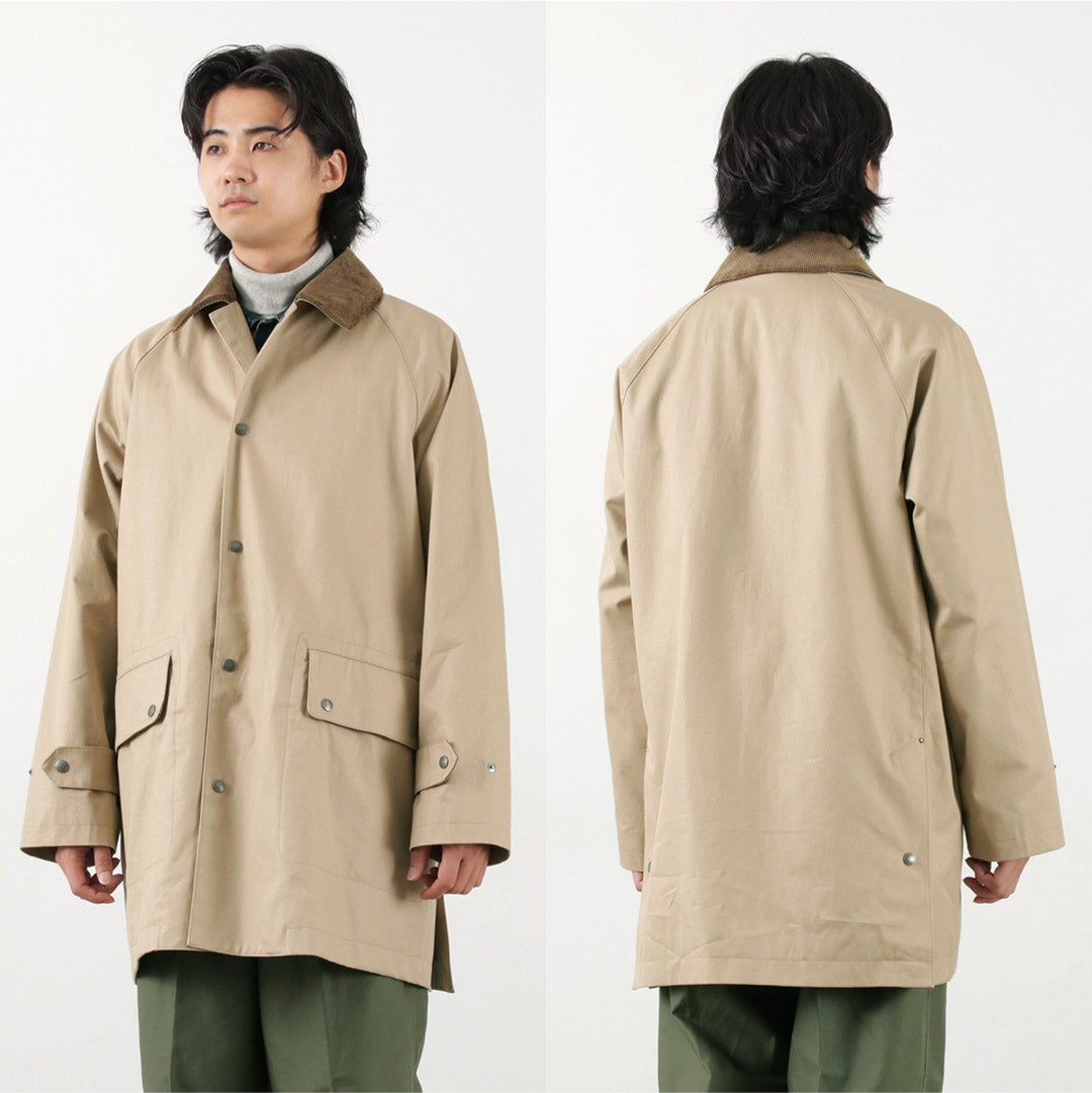 TRADITIONAL WEATHERWEAR / High Density Fabric Corduroy Collar Coat