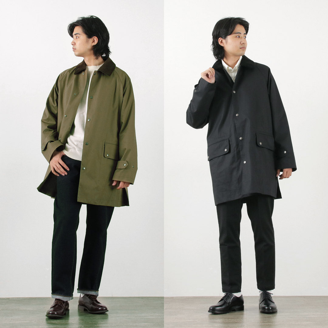 TRADITIONAL WEATHERWEAR / High Density Fabric Corduroy Collar Coat