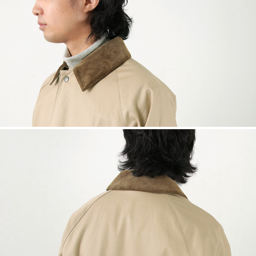 TRADITIONAL WEATHERWEAR / High Density Fabric Corduroy Collar Coat