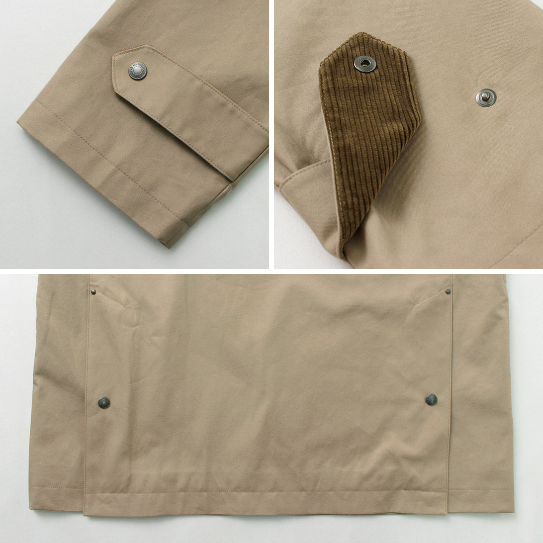 TRADITIONAL WEATHERWEAR / High Density Fabric Corduroy Collar Coat