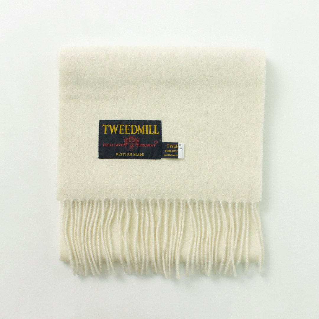 TWEED MILL / Lamb Wool Scarf Solid