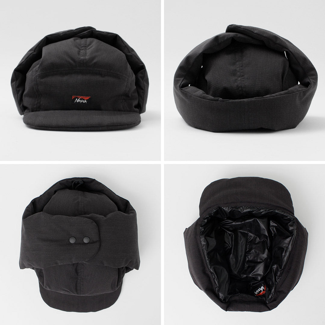 NANGA / Fire-resistant Ripstop Down Earflap Cap