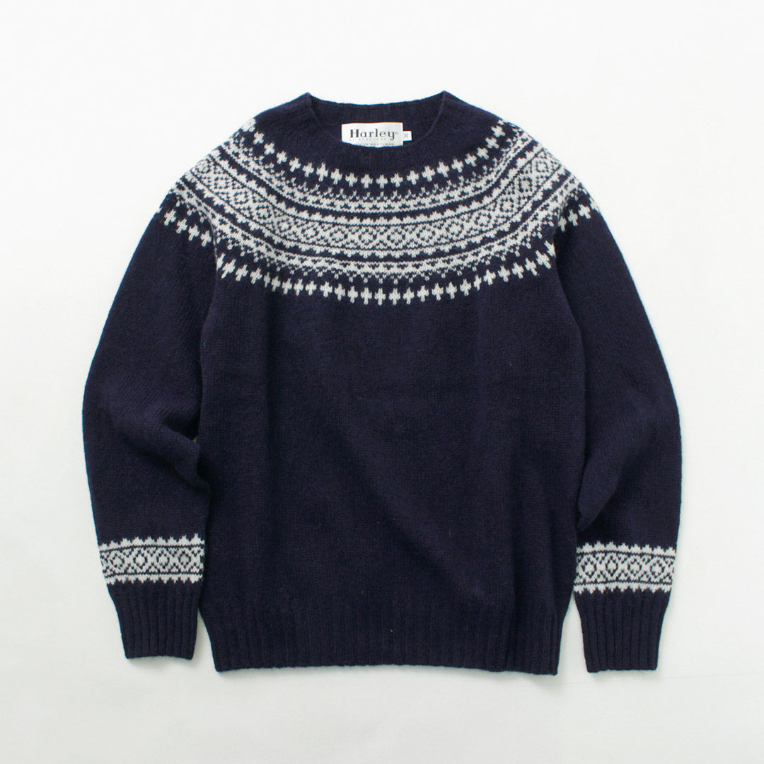 Harley d'Écosse / Fair Isle Crew Neck Pull