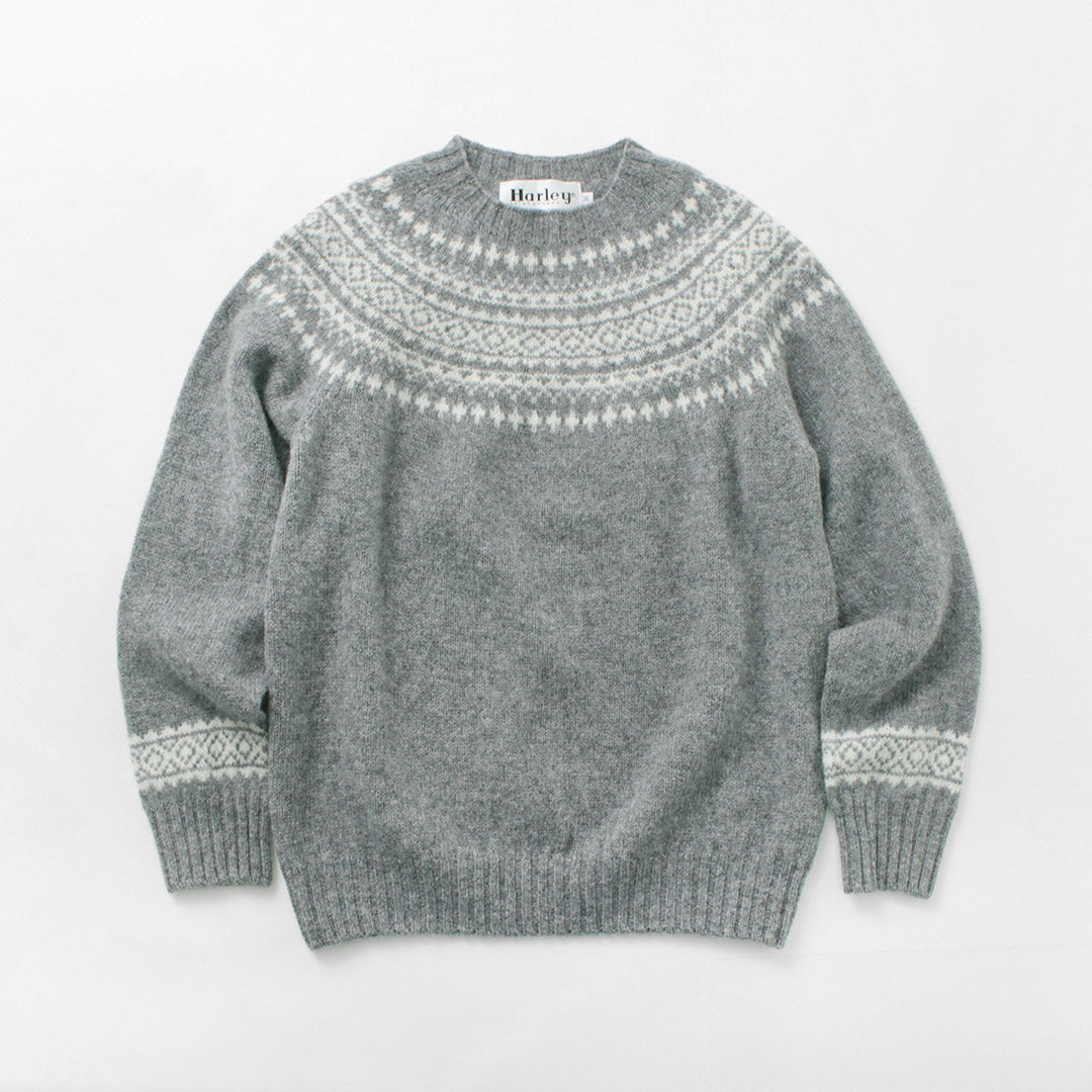 Harley d'Écosse / Fair Isle Crew Neck Pull