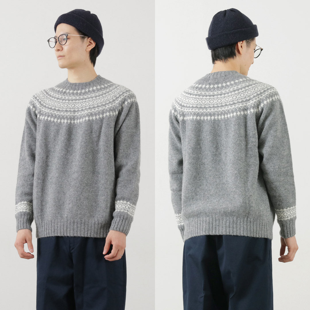 苏格兰的Harley / Fair Isle Crew Neck毛衣